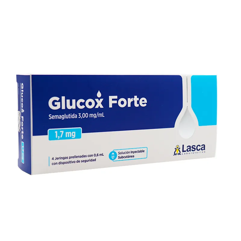 Glucox Forte 1,7 mg Semaglutida 3,00 mg/ml Cont. 4 Jeringas Prellenadas
