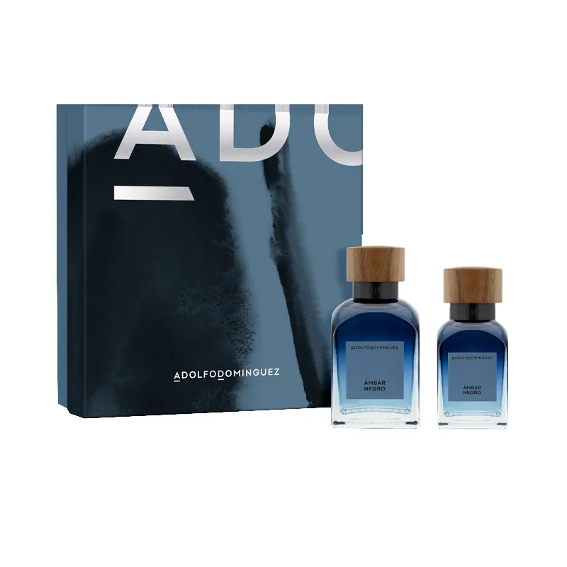 Set Ambar Negro Eau de Parfum 120ml + 60 ml Adolfo Dominguez