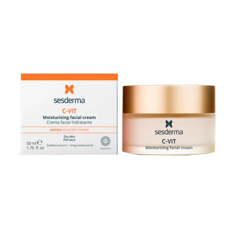 Crema Facial Hidratante C-Vit Sesderma - Cont. 50 mL