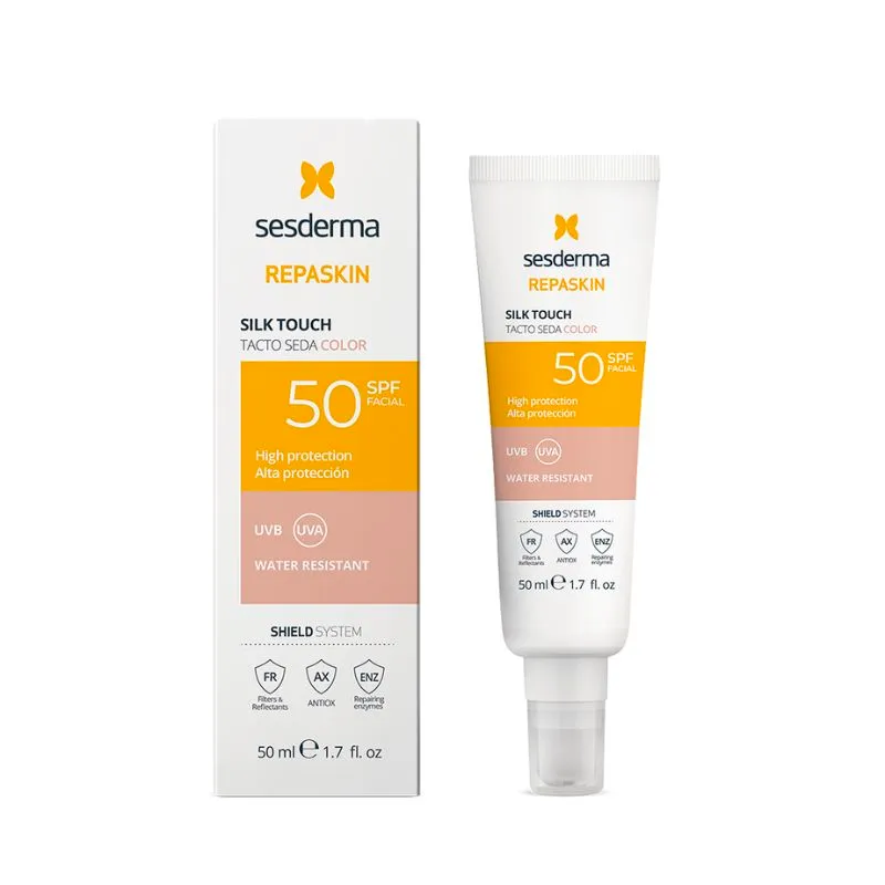 Fotoprotector Repaskin Tacto Seda Color SPF50 Sesderma - Cont. 50 mL