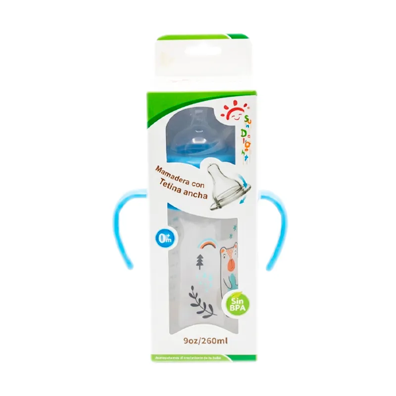 Mamadera Con Manija Azul Sundelight - Cont. 260 mL