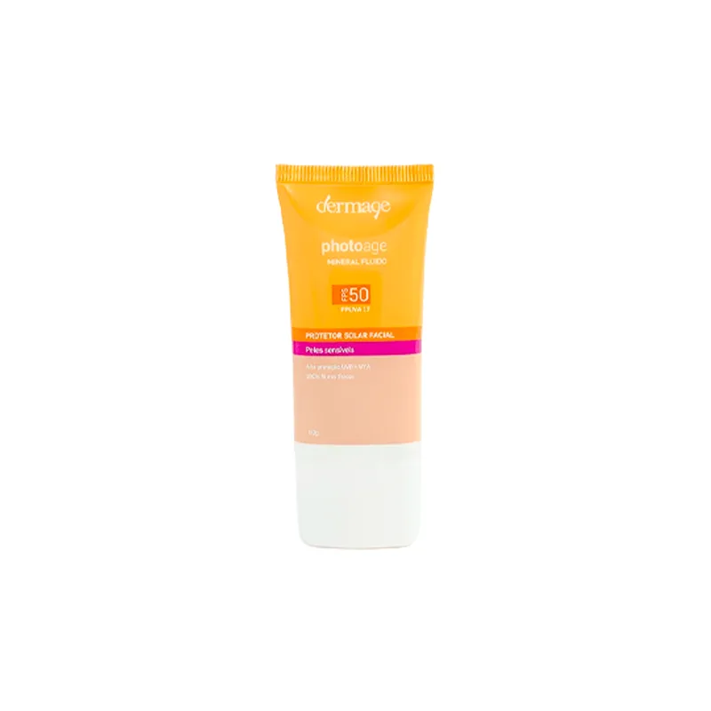 Protector Solar Photoage Mineral Fluido Medio FPS 50 Dermage - Cont.50 gr