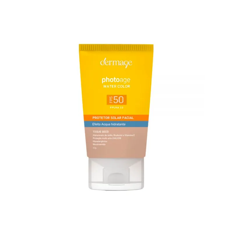 Protector Solar Facial Photoage Water Color FPS 50 Dermage - Cont.40 gr