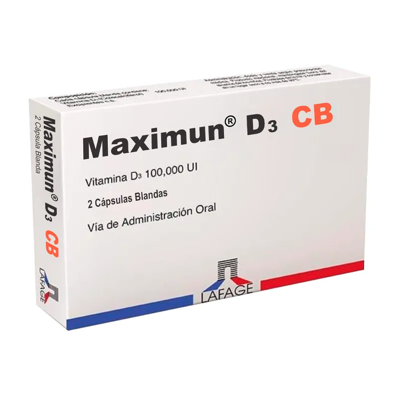 Maximun D3 Vitamina D3 100.000 UI - Cont. 2 Capsulas