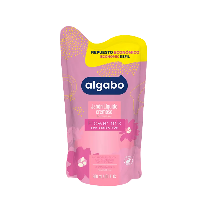 Jabon Liquido Flower Mix Algabo - Cont.300 mL
