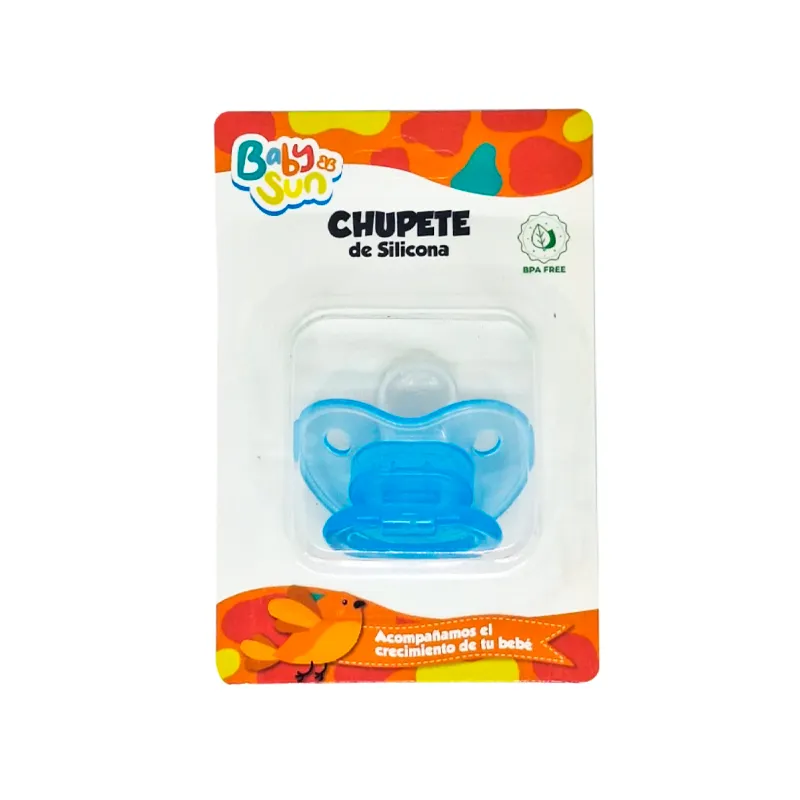 Chupete de Silicona Azul Babysun - Cont. 1 Unidad