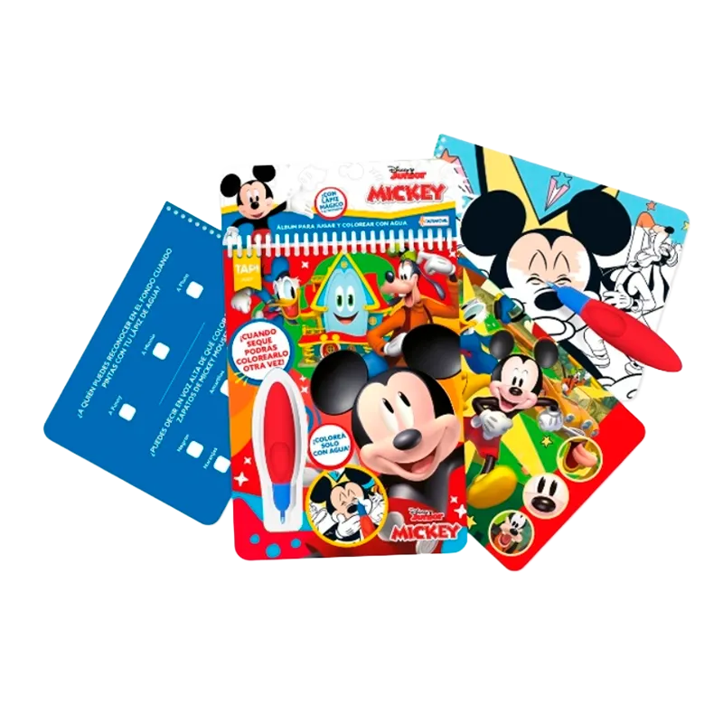 Libro Magico para Colorear con Agua Mickey Mooving