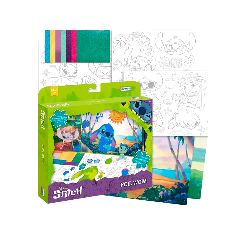Foil Wow Stitch con Figuras Mooving