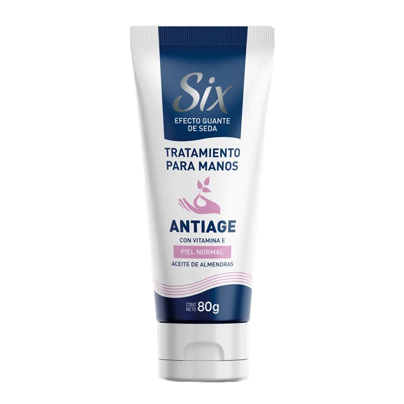 Crema de Manos Antiage con Aceite de Almendras Six - Cont. 80 gr