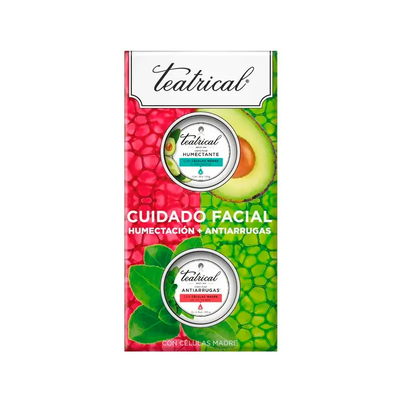 Pack Crema Humectante 100 gr + Crema Antiarrugas 100 gr Teatrical