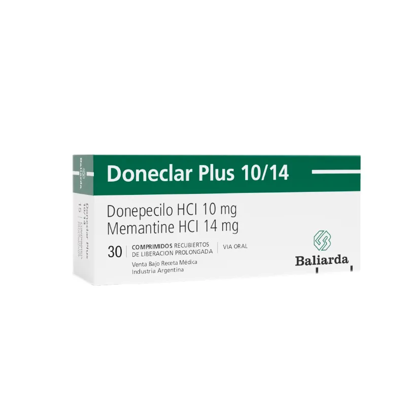 Doneclar Plus 10/14 Donepecilo HCI 10 mg - Cont. 30 Comprimidos Recubiertos