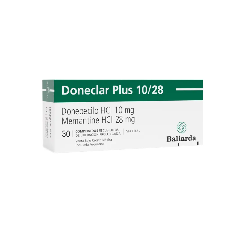 Doneclar Plus 10/28 Donepecilo HCI 10 mg - Cont. 30 Comprimidos Recubiertos