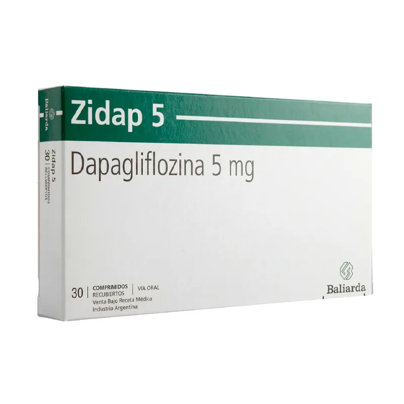 Zidap Dapagliflozina 5 mg - Cont. 30 Comprimidos Recubiertos