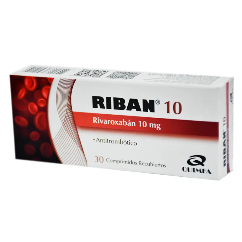 Riban Rivaroxaban 10 mg - Cont. 30 Comprimidos Recubiertos