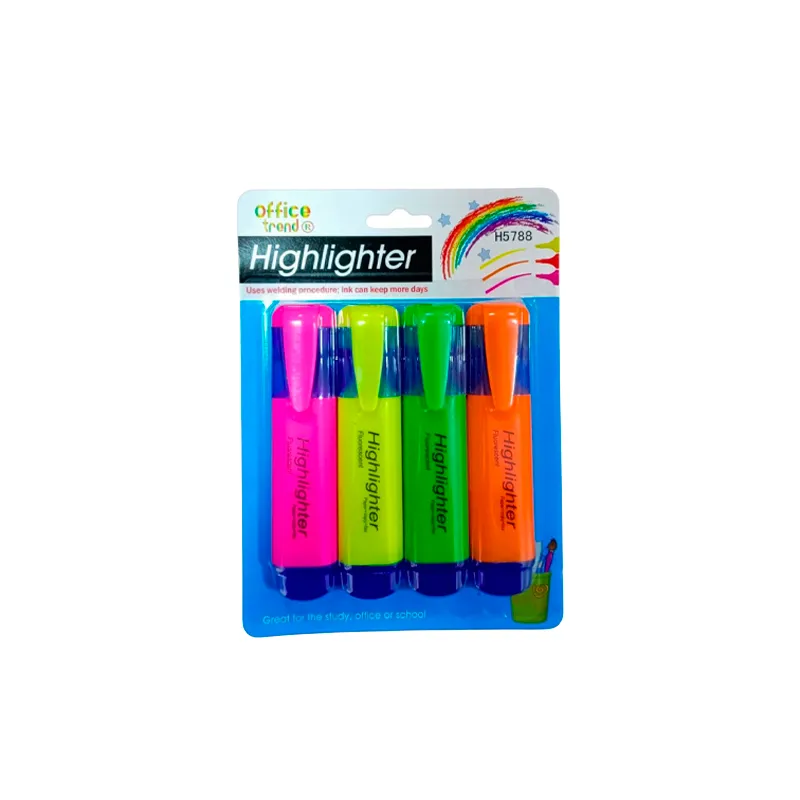 Resaltador 4 Colores Texco