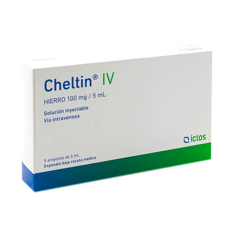 Cheltin IV Hierro 100 mg/5 ml - Cont. 5 Ampollas
