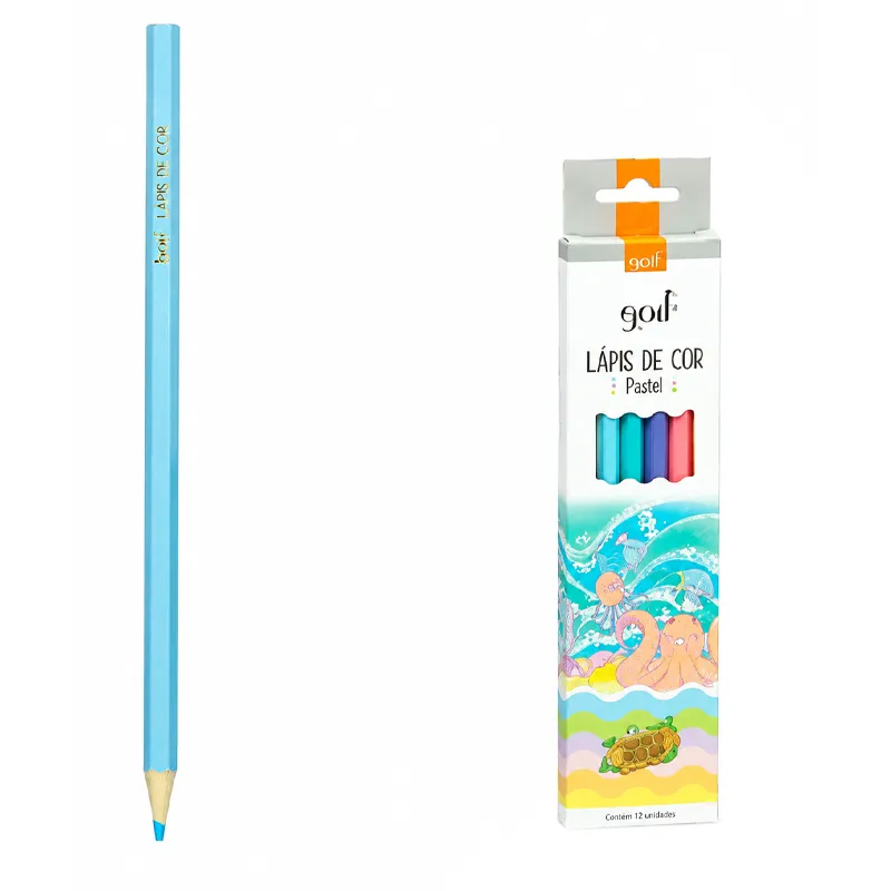 Lapices de 6 Colores Pastel Hexag BRM
