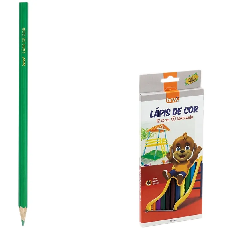 Lapices de 12 Colores Mad/Hexag BRM