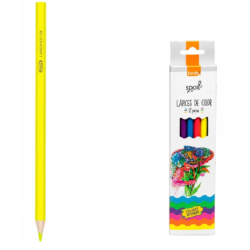 Lapices 6 Colores Fluor BRM