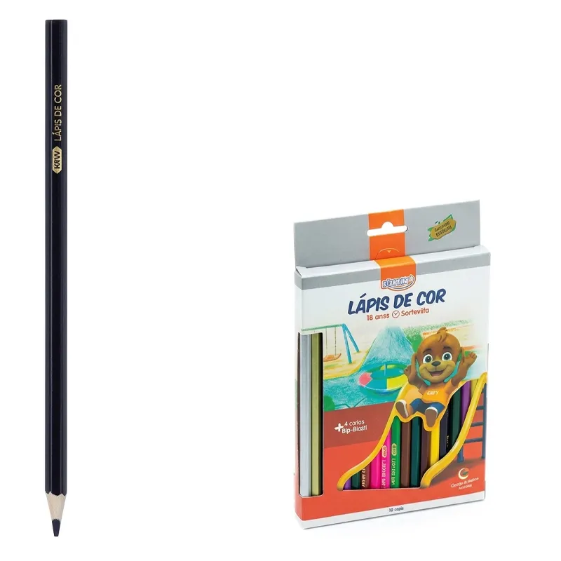 Lapices de 36 Colores Madera Hexag BRM