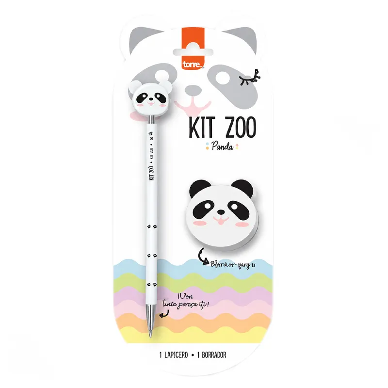 Portaminas Panda 0.7 mm con Borradores BRM