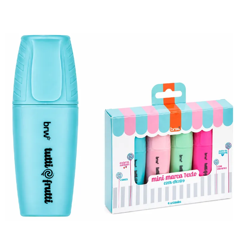Marca Texto Mini Pastel con Aroma Tutti Frutti BRM
