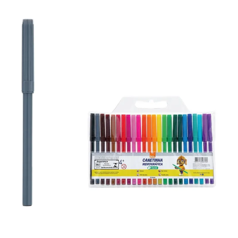 Marcador Escolar 24 Colores Blister BRM