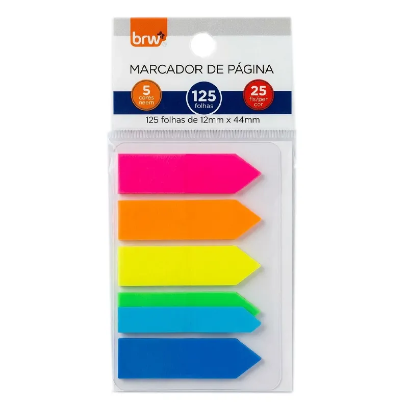Block Señalador de Pagina de 5 Colores BRM