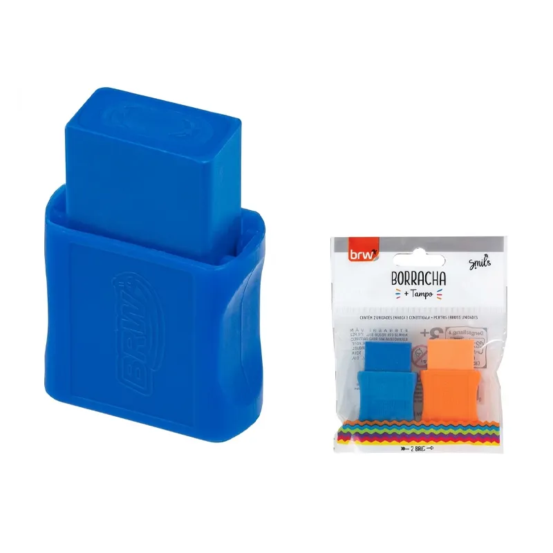 Borrador con Tapa Pequeño Blister BRM - 2 Unidades