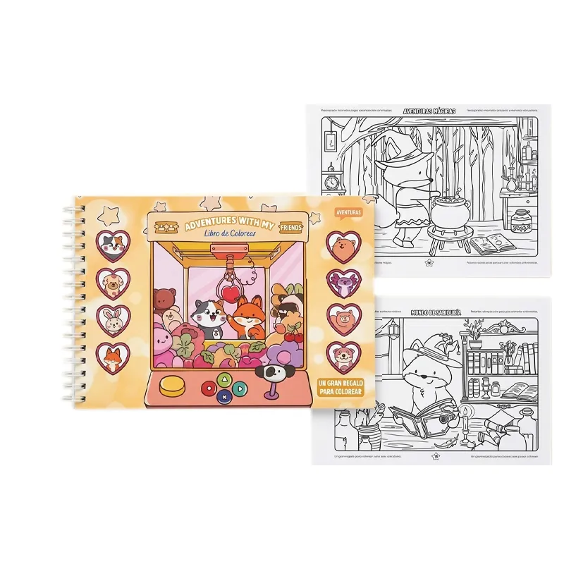 libro colorear con espiral dream with amarillo jandaia