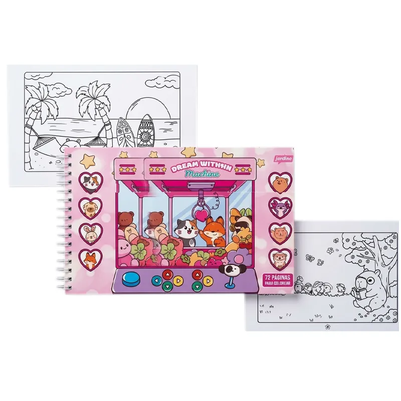 libro colorear con espiral dream with rosa jandaia