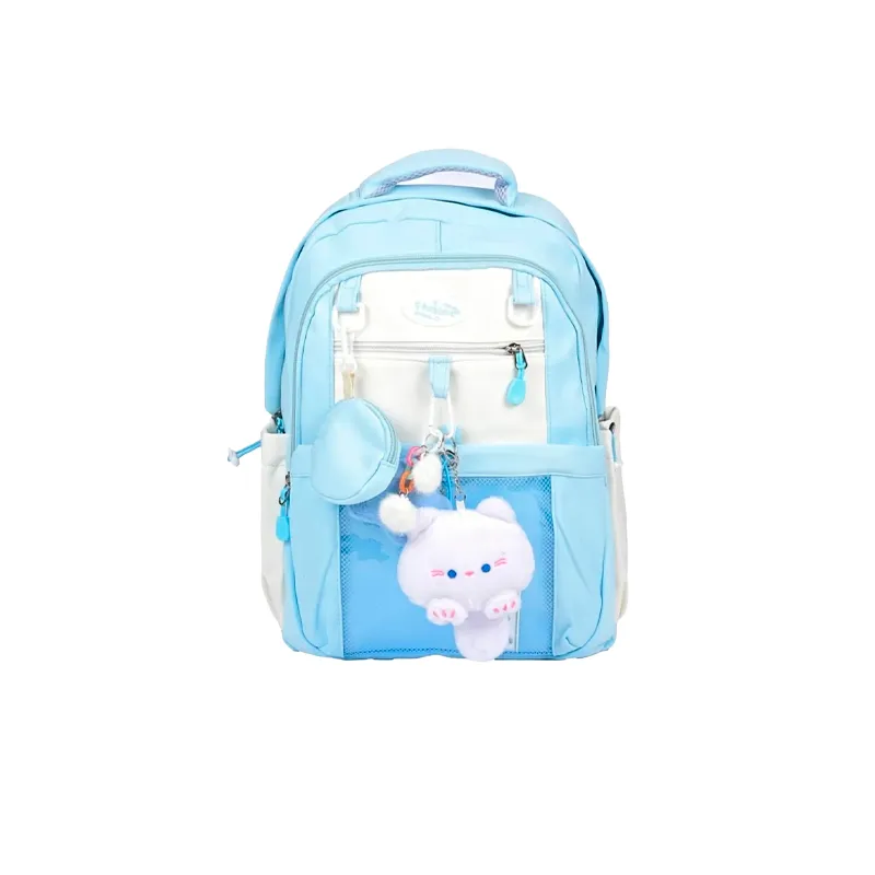 Mochila Juvenil con Varios Apliques Colores Surtidos Texco