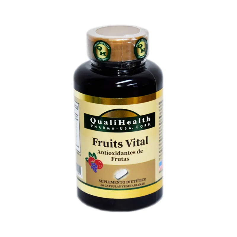 Fruits Vital Antioxidantes de Frutas Qualihealth - Cont. 60 Capsulas
