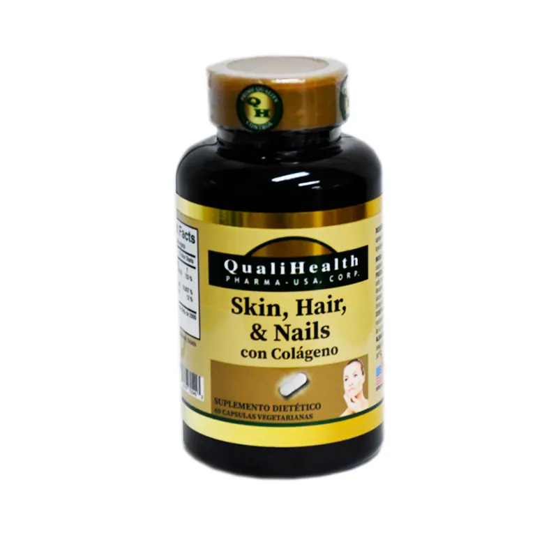 Skin Hair y Nails con Colageno Qualihealth - Cont. 60 Capsulas