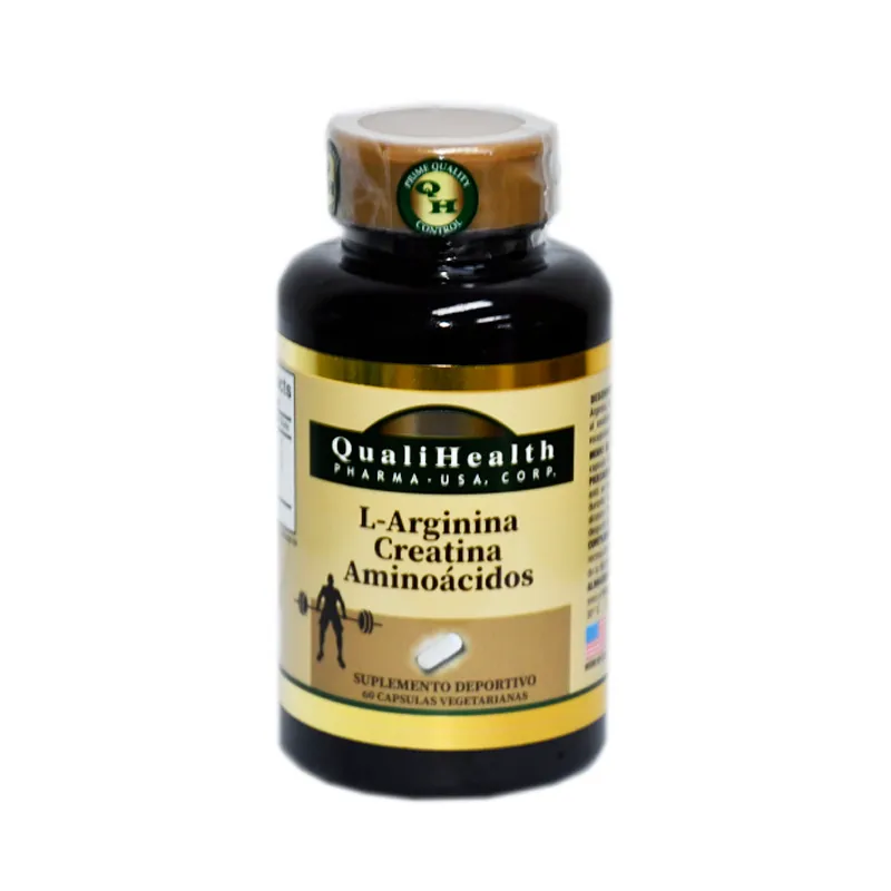 l-arginina creatina aminoacidos qualihealth - cont. 60 capsulas