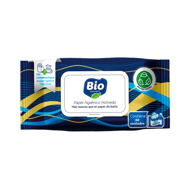 Papel Higienico Humedo Bio - Cont. 50 Unidades