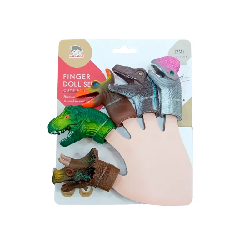marioneta de dedo dinosaurios texco