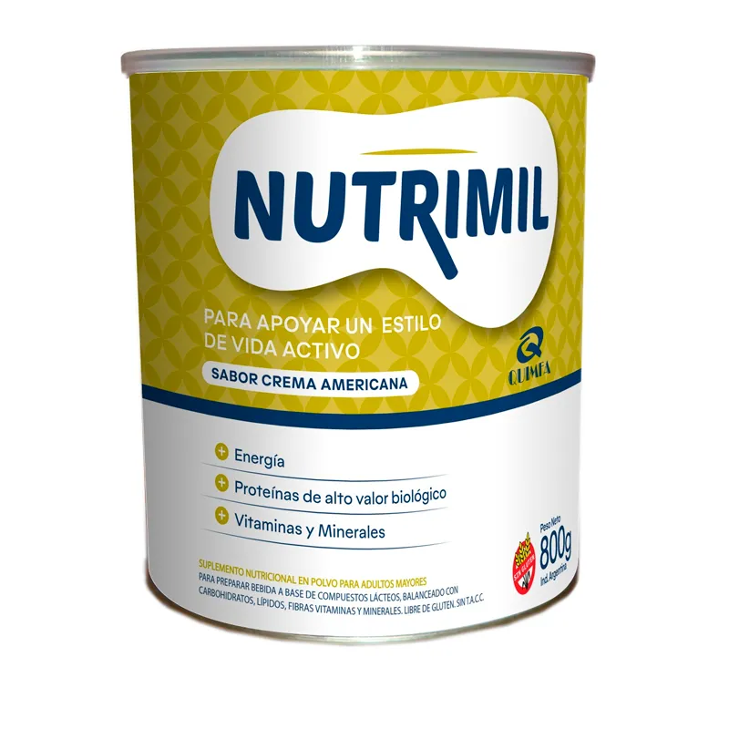 Nutrimil Suplemento Nutricional Sabor Crema Americana - 800 gr