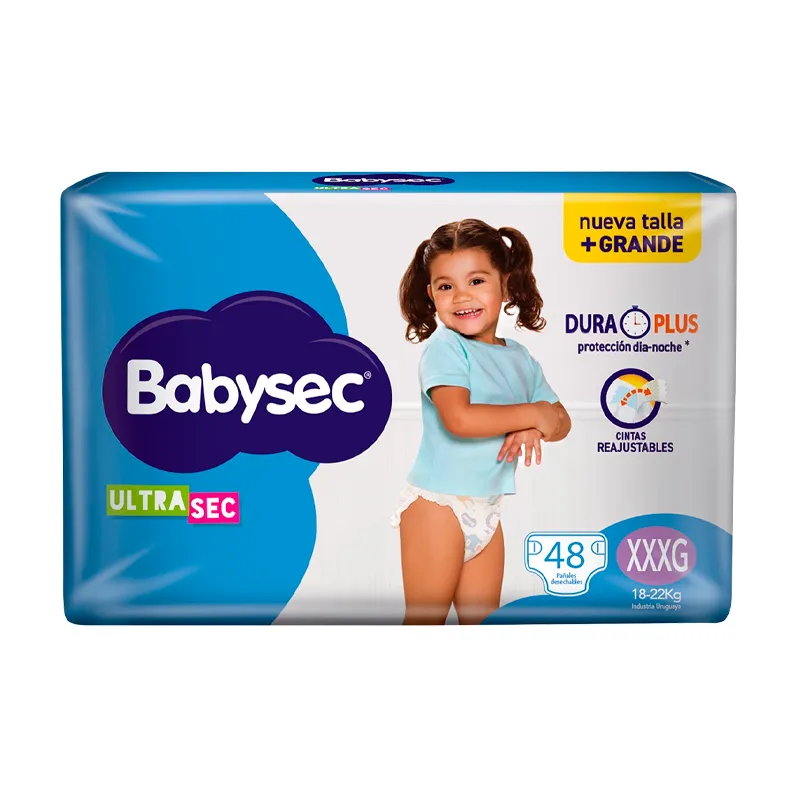 Pañales Ultra Sec XXXG Babysec - Cont.48 Unidades
