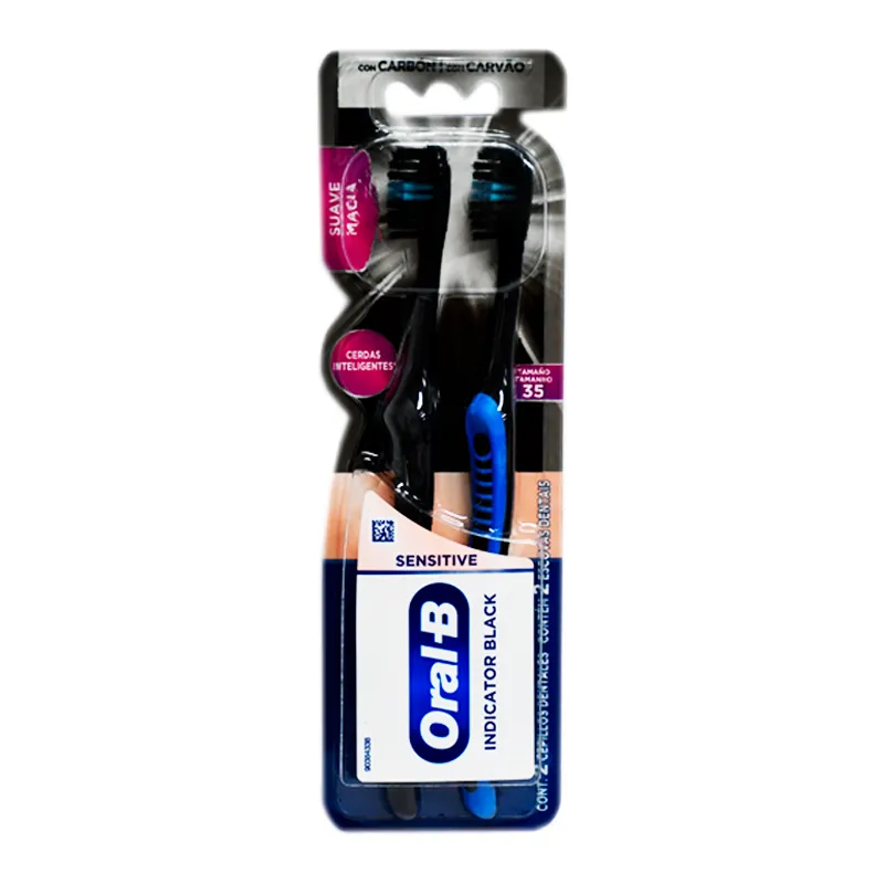 Cepillo de Dientes Indicator Black Oral B - Cont. 2 Unidades