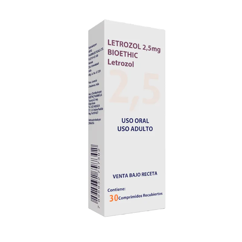 Letrozol 2,5 mg Bioethic - Cont.. 30 Comprimidos