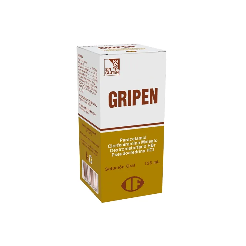 Gripen Paracetamol 125 mg Solucion Oral - Cont. 125 mL