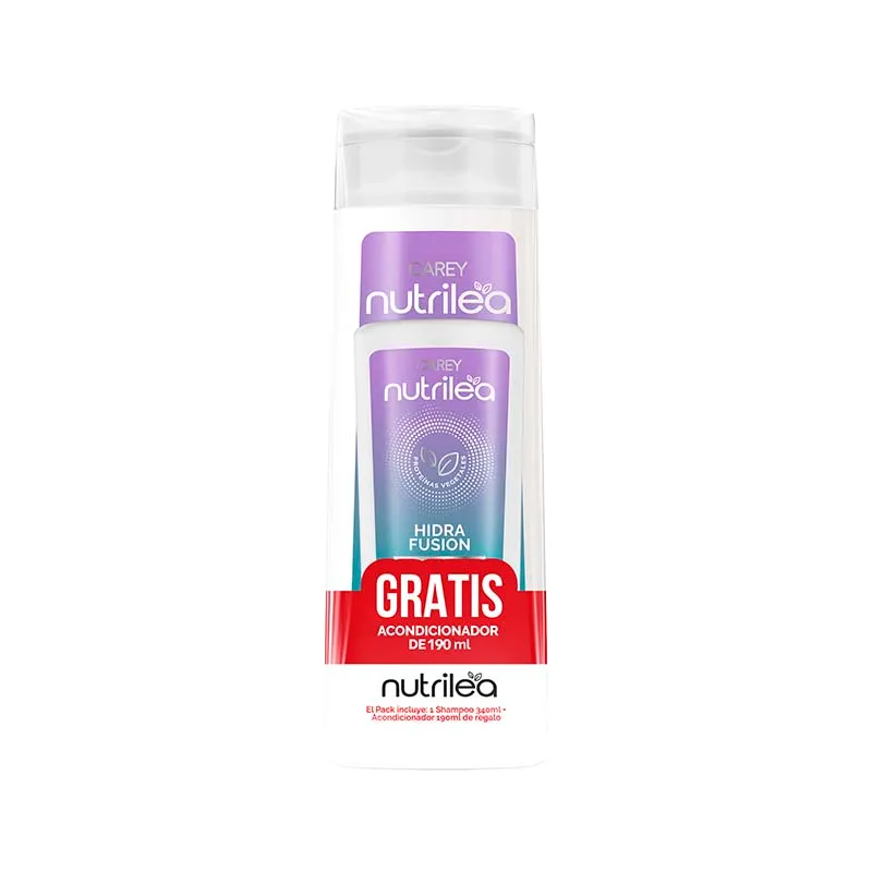 Pack Hidra Fusion Shampoo 340 mL + Acondicionador 190 mL Nutrilea