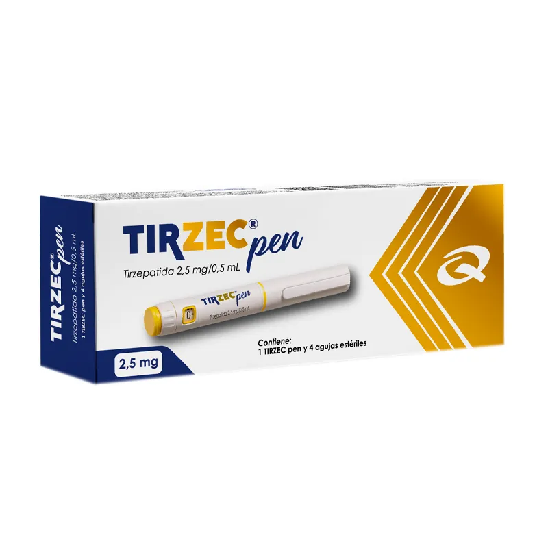 Tirzec Pen Tirzepatida 2,5 mg/0,5 ml - Cont. 1 Unidad