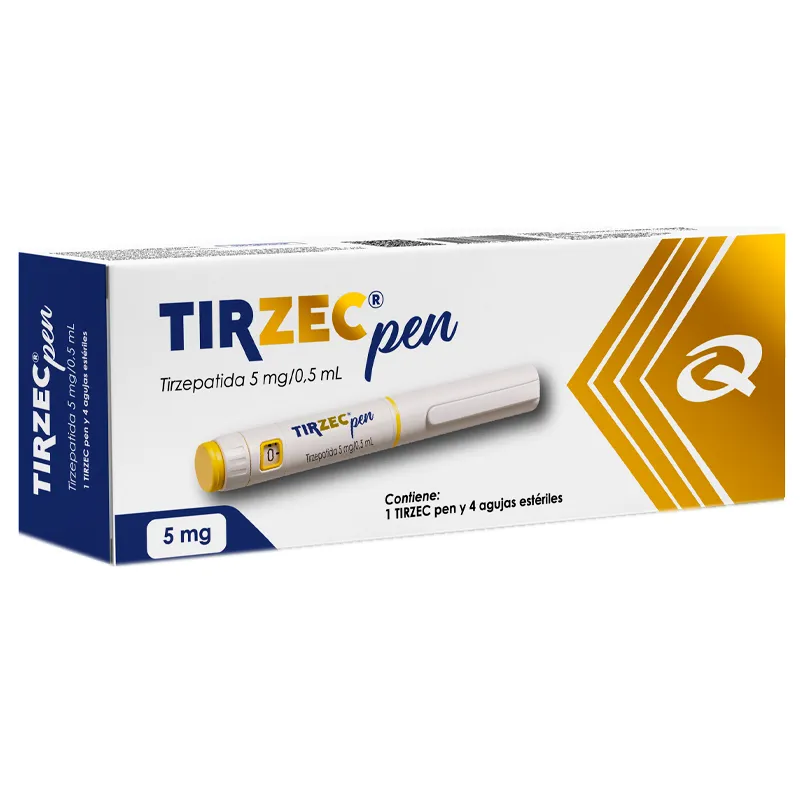 Tirzec Pen Tirzepatida 5 mg/0,5 ml - Cont. 1 Unidad