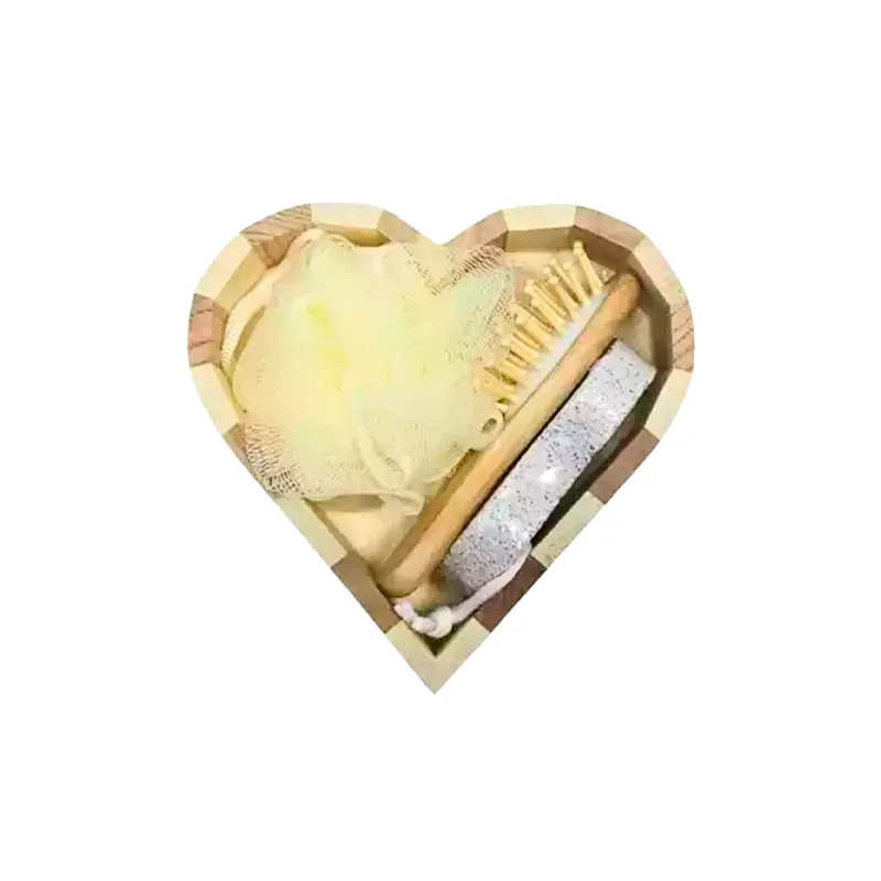 Kit Baño Corazon 4 Piezas Texco