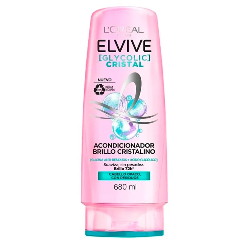 Acondicionador Glycolic Cristal Elvive - Cont. 680 mL