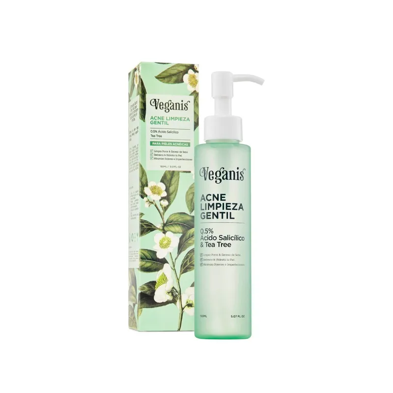 Gel de Limpieza Facial para Acne Veganis - Cont.150 mL