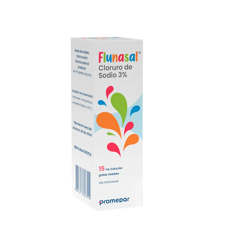 Flunasal Cloruro de Sodio 3% Gotas - Cont. 15 mL