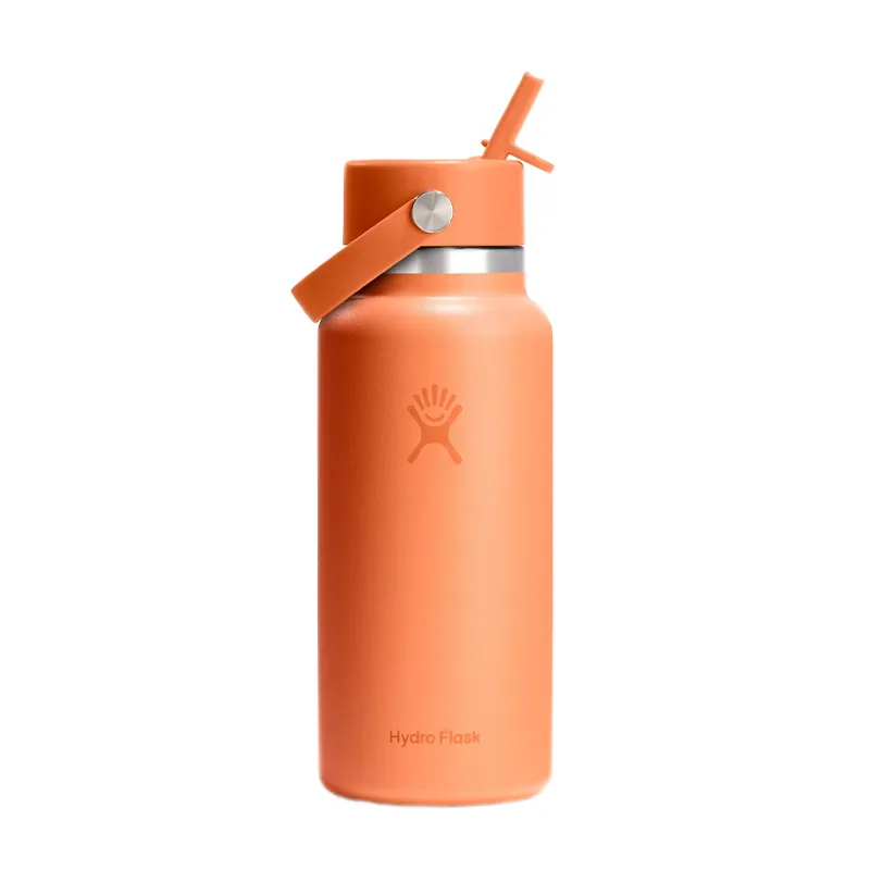 Termo Hydro Flask 32 Oz Wide Flex Straw Nectar Orange